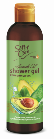 Гели для душа крем-гель для душа с маслом авокадо «soft care» romax, 500 г