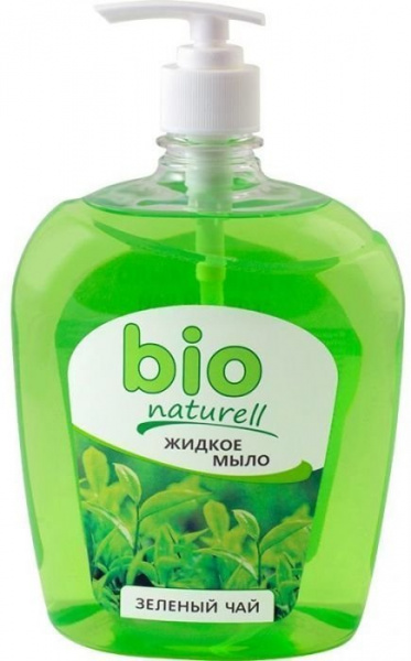 Мыло жидкое мыло "зеленый чай" bio naturell, флакон с дозатором,1000 мл