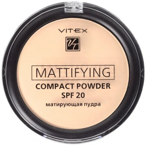 Для лица витэкс mattifying compact powder пудра матирующая spf 20 тон 03