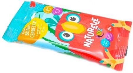 Для лица и тела влажные салфетки детские naturelle kidz алоэ, 10 шт
