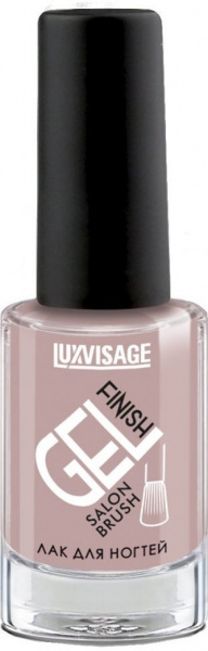 Для маникюра и педикюра лак для ногтей стойкий глянцевый gel finish тон 32 кремово-розовый luxvisage, 9 г