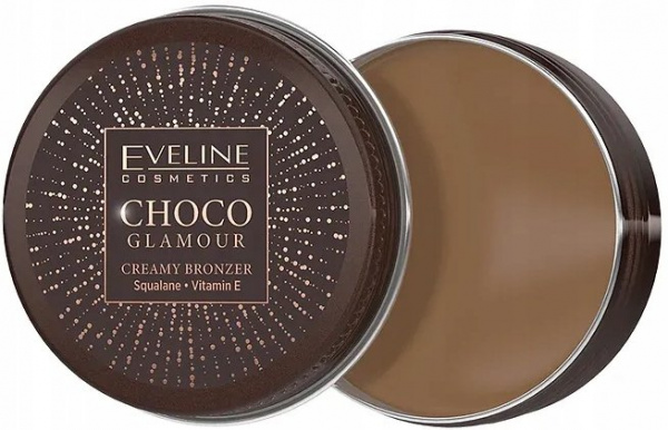 Для лица кремовый бронзер для лица тон 01 choco glamour eveline, 20 гр
