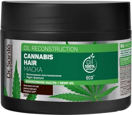Маски маска для интенсивного восстановления волос cannabis hair dr.sante, 300 мл
