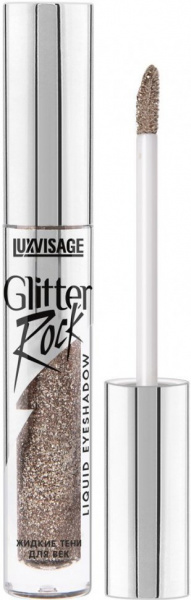 Для глаз и бровей жидкие тени для век glitter rock тон 304 ice brown luxvisage