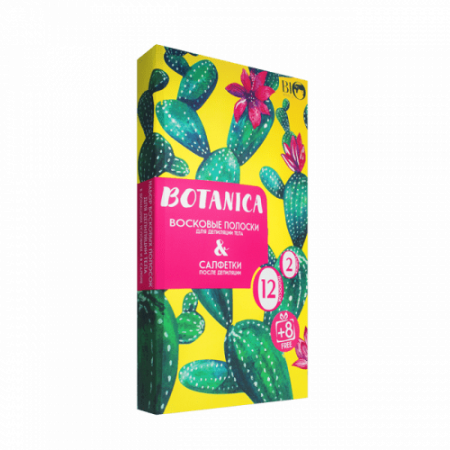 Депиляция и бритье bio world botanica набор для депиляции тела: восковые полоски для депиляции тела, 20 шт + салфетки после депиляции, 2 шт
