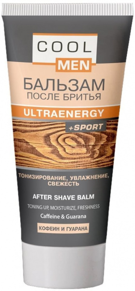 Бритье бальзам после бритья ultraenergy+sport cool men, 50 мл