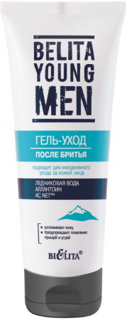 Бритье гель-уход после бритья "young men" белита, 75 мл