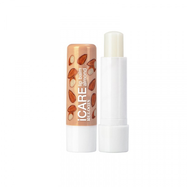Для губ бальзам-уход для губ icare lip balm almond relouis, 4.4 г.
