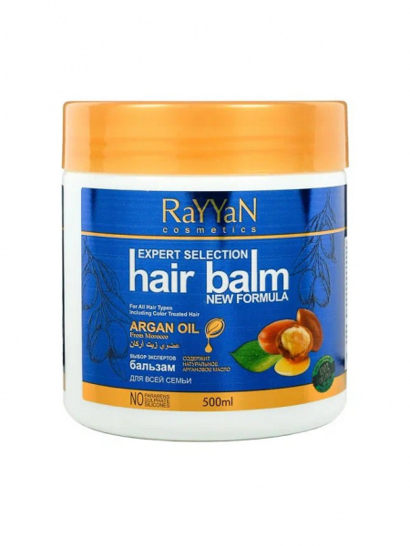 Бальзамы и кондиционеры бальзам для волос argan oil dark blue для всей семьи rayyan grand crystal, 500 мл