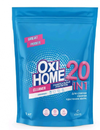 Для очистки поверхностей кислородный пятновыводитель 20 в 1 oxi home global chemical, 1 кг