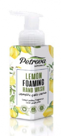Для тела пенка для мытья рук лимон lemon petrova naturals, 250 мл