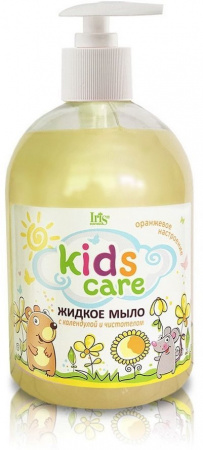 Мыло детское жидкое мыло с календулой и чистотелом iris, 500 мл