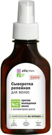 Сыворотки сыворотка репейная для волос против выпадения с активатором роста elfa pharm, 100 мл