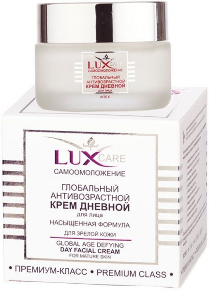 Кремы крем для лица "lux care самоомоложение" дневной витэкс, 45 мл