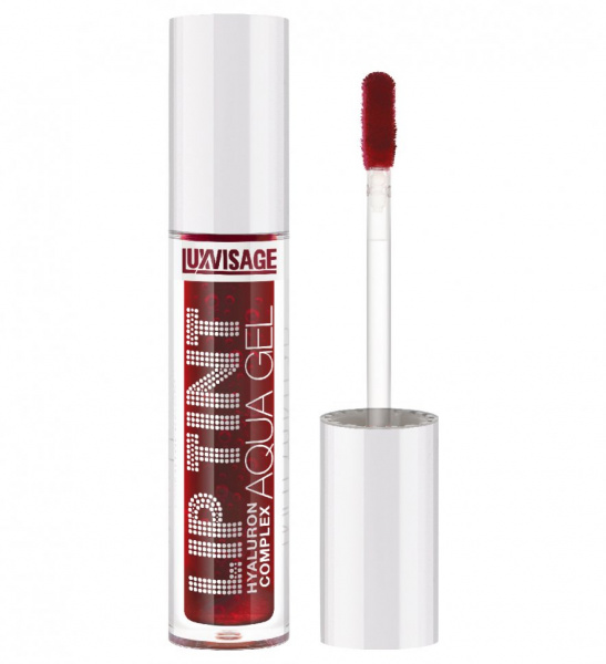Для губ тинт для губ с гиалуроновым комплексом lip tint aqua gel hyaluron complex тон 05 wine red, luxvisage