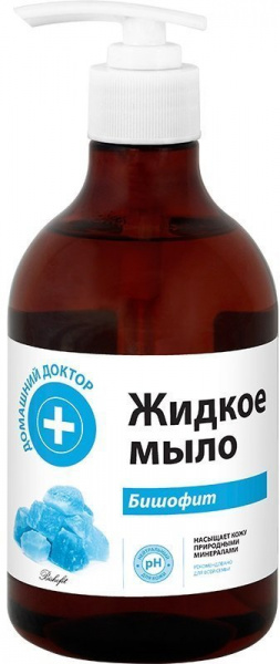 Мыло жидкое мыло бишофит домашний доктор, 480 мл