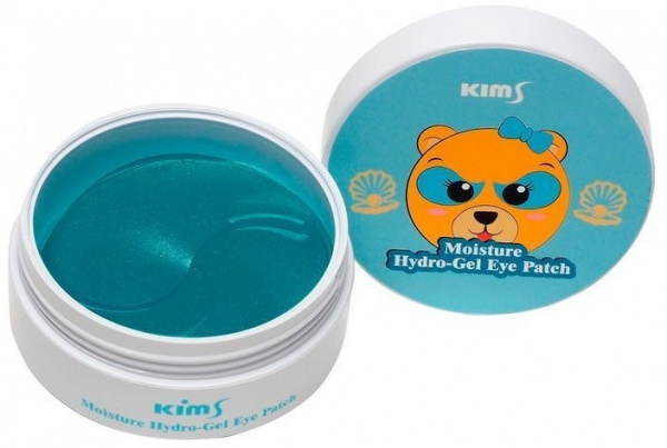 Уход за кожей вокруг глаз гидрогелевые увлажняющие патчи moisture kims, 60 шт