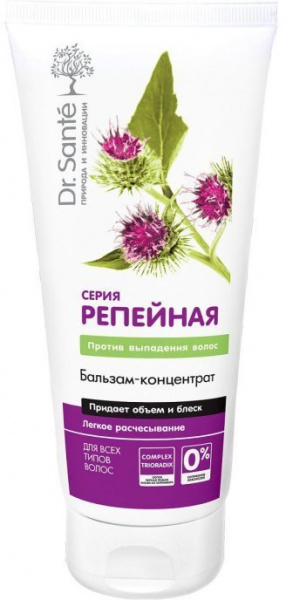 Бальзамы и кондиционеры dr. sante репейная серия бальзам-концентрат против выпадения волос, 200 мл