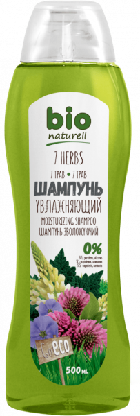 Шампуни bio naturell шампунь увлажняющий "7 трав", 500 мл