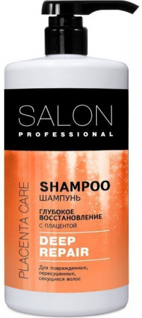 Шампуни salon professional placenta care шампунь для волос "глубокое восстановление", 1000 мл