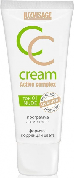 Для лица крем тональный сс тон 1 nude luxvisage, 30 г