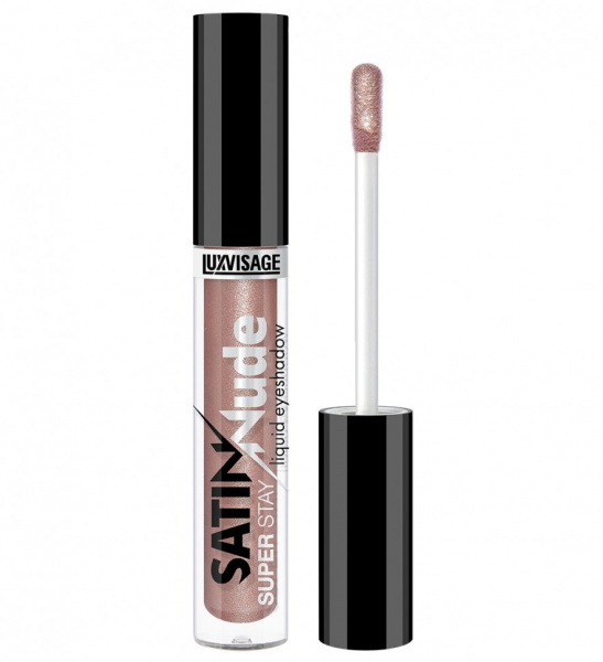Для глаз и бровей сатиновые жидкие тени для век satin nude super stay тон 205 taupe luxvisage