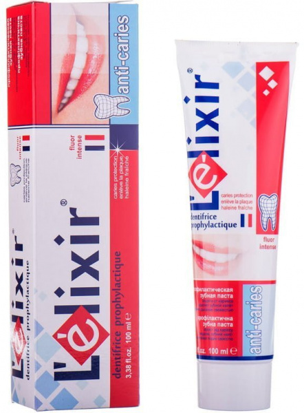 Зубные пасты зубная паста профилактическая anti-caries l'elixir, 50 мл