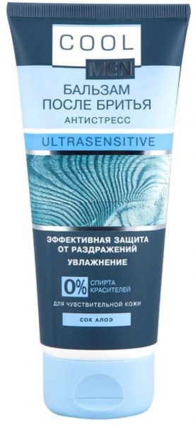 Бритье cool men ultrasensitive бальзам после бритья "антистресс", 200 мл