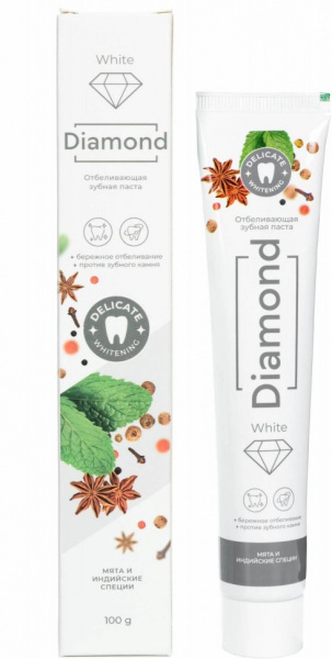 Зубные пасты отбеливающая зубная паста "white diamond" dorall collection, 100 г