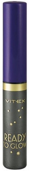 Для глаз и бровей витэкс ready to glow жидкая подводка для глаз с блестками, тон 83 mystic forest