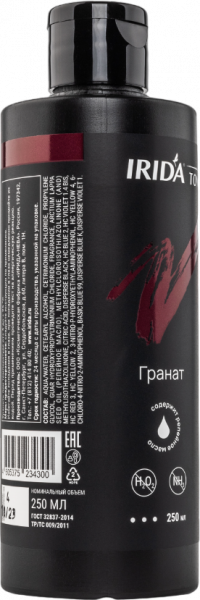 Окрашивание волос бальзам оттеночный для волос irida ton "гранат", 250 мл.