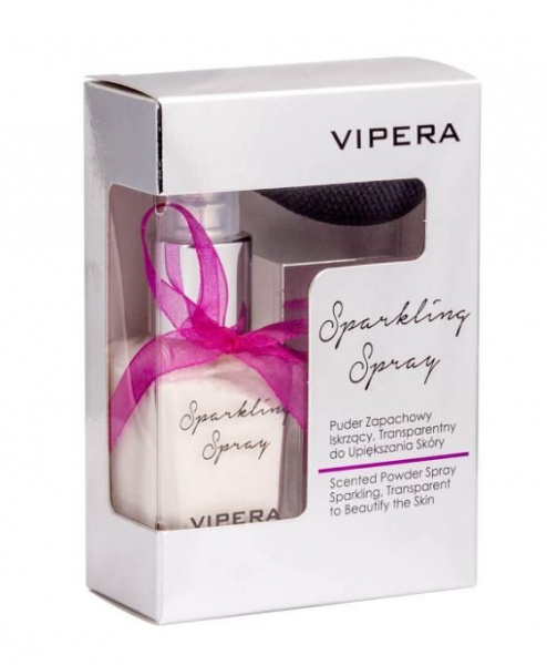 Для лица рассыпчатая осветляющая пудра sparkling spray vipera, 12 г.
