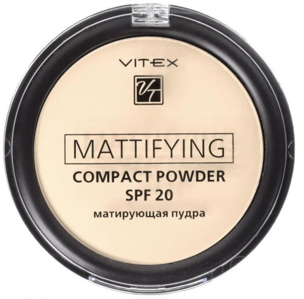 Для лица витэкс mattifying compact powder пудра матирующая spf 20 тон 01