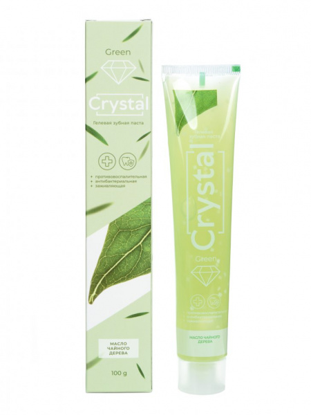 Зубные пасты гелевая зубная паста "green crystal" dorall collection, 100 г