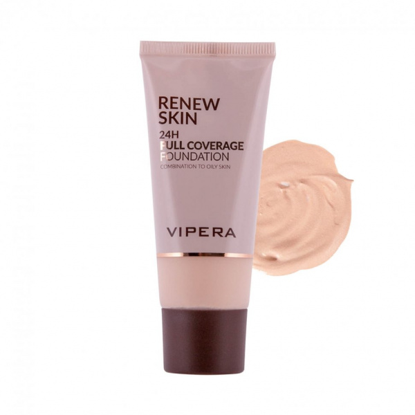 Для лица тональный крем renew skin - oily and combination skin тон 03 soft vipera, 30 мл