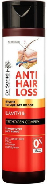 Шампуни dr. sante anti hair loss шампунь против выпадения волос trichogen complex, 250 мл