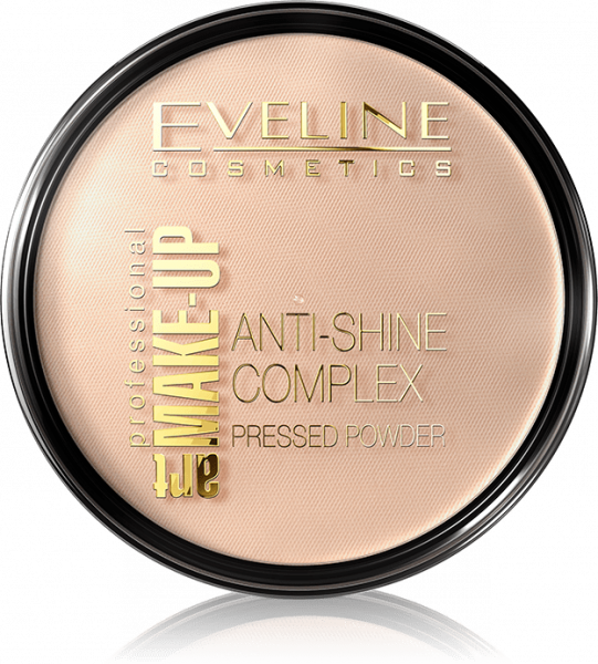 Для лица матирующая минеральная пудра с шелком "anti-shine complex" eveline, №31 transparent