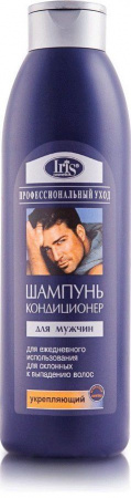 Шампуни iris профессиональный уход шампунь-кондиционер для мужчин "укрепляющий" для склонных к выпадению волос, 1000 мл