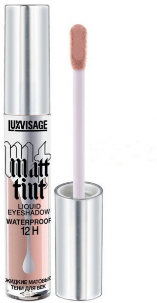 Для глаз и бровей тени для век жидкие матовые "matt tint waterproof 12h" тон 102 dusty rose luxvisage