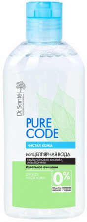 Мицеллярная вода dr. sante pure code мицеллярная вода для всех типов кожи, 200 мл