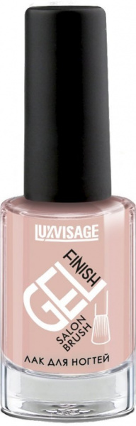 Для маникюра и педикюра лак для ногтей стойкий глянцевый gel finish тон 26 чайная роза luxvisage, 9 г