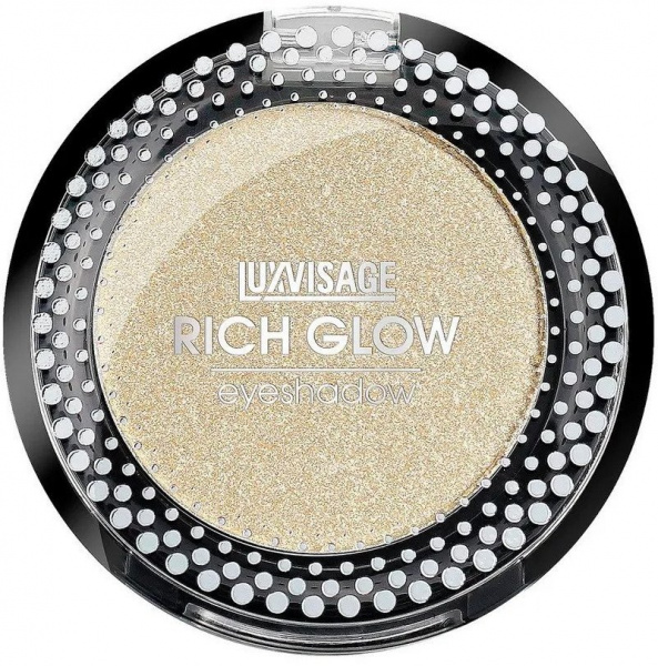 Для глаз и бровей тени компактные для век rich glow 01 champagne luxvisage