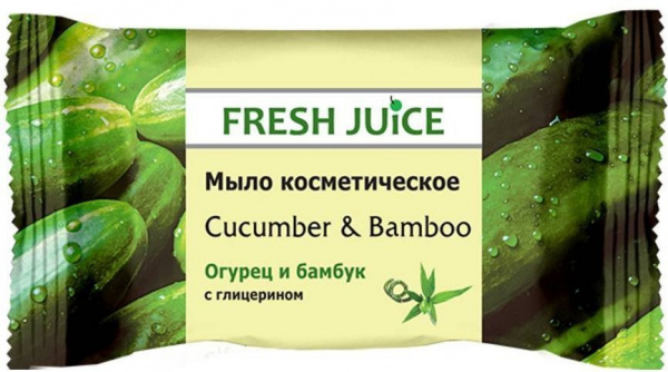 Мыло мыло косметическое "cucumber & bamboo" fresh juice, 75 г