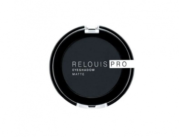 Для глаз и бровей тени для век relouis pro eyeshadow matte тон 17 carbon, 3 г.