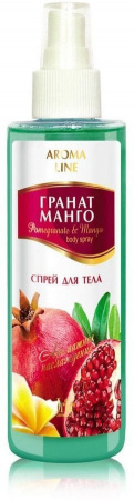 Спрей для тела спрей для тела гранат и манго aroma line iris, 200 мл