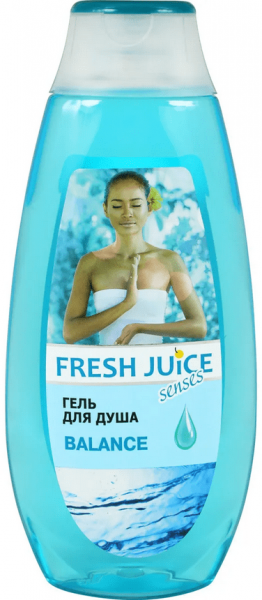Гели для душа гель для душа comfort, сладкая карамель и нежный хлопок balance fresh juice, 400 мл