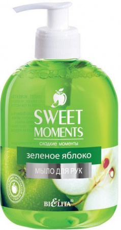 Мыло sweet moments мыло для рук "зеленое яблоко", 500 мл
