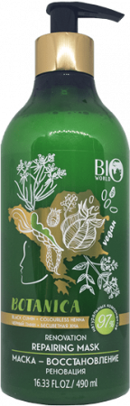 Бальзамы и кондиционеры bio world botanica маска-восстановление реновация, 490 мл