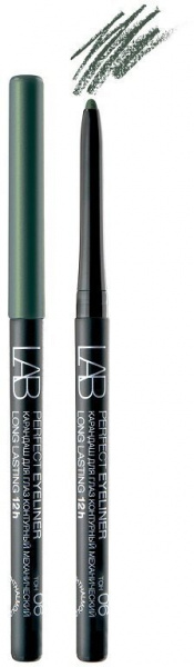 Для глаз и бровей белита lab colour карандаш для глаз контурный perfect eyeliner long lasting 12h механический тон 06 зелено-изумрудный