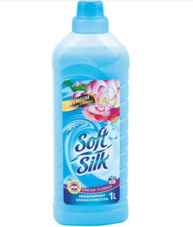 Для стирки ополаскиватель для тканей "soft silk" premium "dream flower" romax, 1л